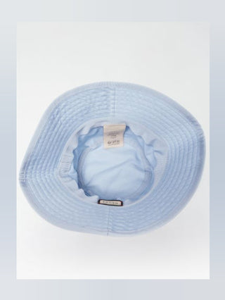 GucciPorcelain Light Blue Cotton Cabris Bucket Hat M sz