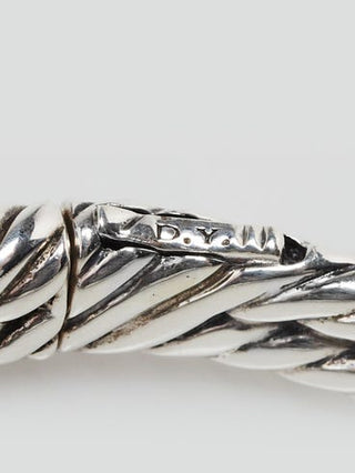 David Yurman 10mm Sterling Silver Labyrinth Single-Loop Bracelet