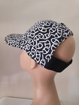 Hermès Blue Multicolor Logo Ilona Naoussa Cap L sz
