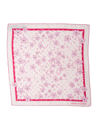 Louis Vuitton x Takashi Murakami Cherry Blossom Square 70 Silk Scarf