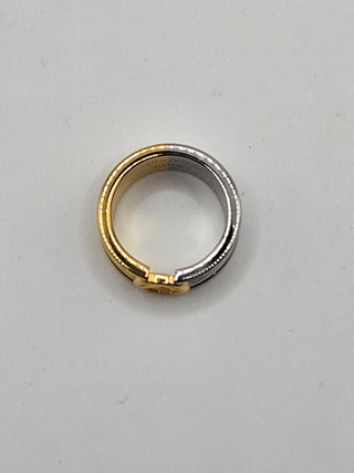 Fendi Gold-tone F is Fendi Two Tone Ring S sz