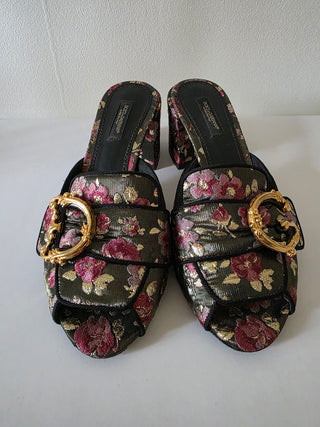 Dolce & Gabbana Floral Print Slides 37 sz