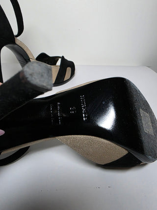 Hermès Beige Black Premiere H Logo D'Orsay Pumps 39 sz