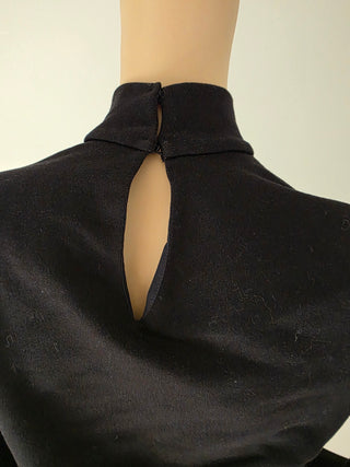 Fendi Black Graphic Print Mock Neck Sweatshirt XS sz
