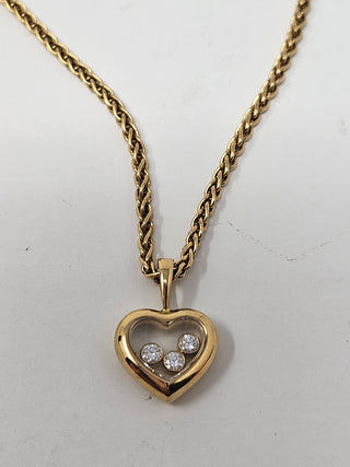 Chopard 18K Diamond Happy Heart Icon Pendant Necklace