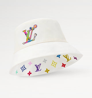 Louis Vuitton White LV x TM Reversible Superflat Bucket Hat