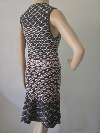 Missoni Black multicolor striped sleeveless summer dress 6 US sz