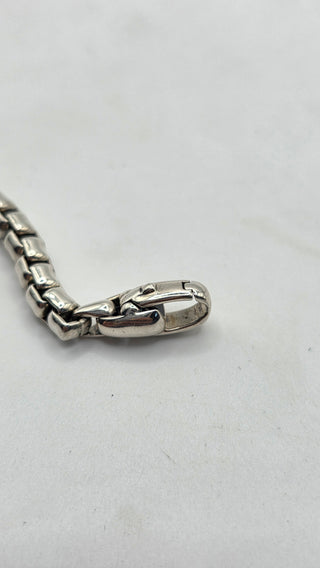 David Yurman Sterling Silver Box Chain Bracelet