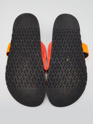 Hermes Sunset Rouge Ecarlate Suede Chypre Sandals 39 sz