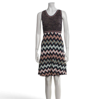 M Missoni Multicolor Striped Patterned Mini Dress XS | US2, IT38