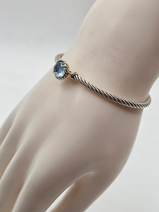 David Yurman Sterling Silver Topaz Petite Châtelaine Bracelet