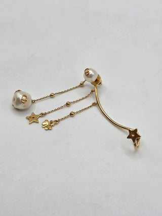 Christian Dior Faux Pearl Perles de Désir Single Ear Climber