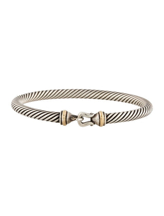 David Yurman Two-Tone Buckle Classic Cable Bracelet
