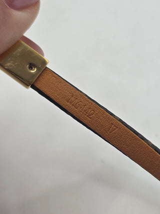 Louis Vuitton Brown LV Monogram LV Tribute Charm Bracelet 27 sz
