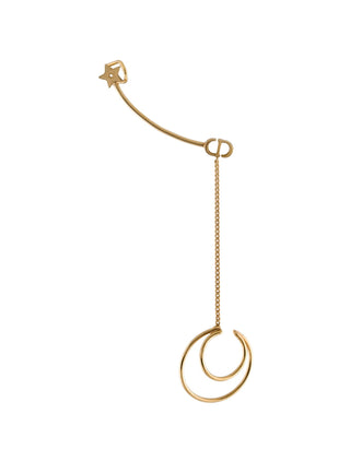 Christian Dior Gold-tone CD Logo Star Ear Climber