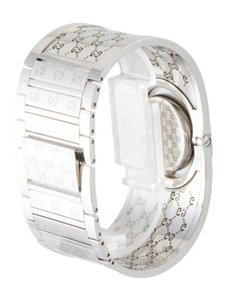 Gucci Silver-tone stainless steel GG Monogram Twirl watch