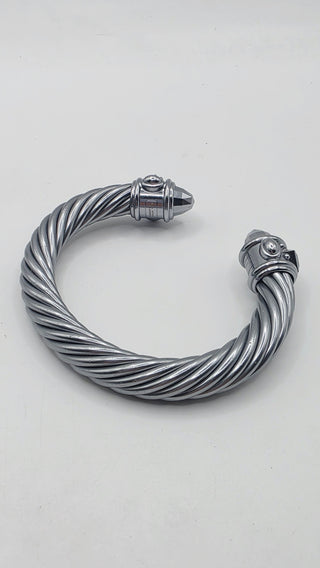 David Yurman Silver Aluminum Renaissance Cuff Bracelet