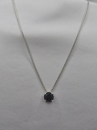 David Yurman Sterling silver Onyx Petite Chatelaine Necklace