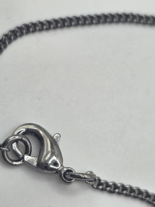 Chanel Silver-tone Strass Interlocking CC Star Pendant Necklace