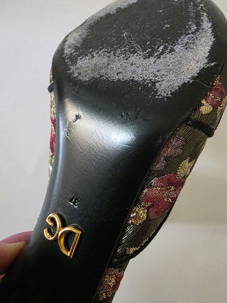 Dolce & Gabbana Floral Print Slides 37 sz