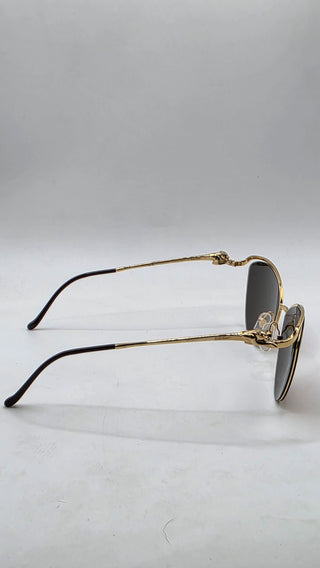 Cartier Gold-tone Cat-Eye Tinted Sunglasses