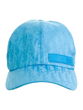 Christian Dior Blue Oblique Diorissimo Printed baseball cap
