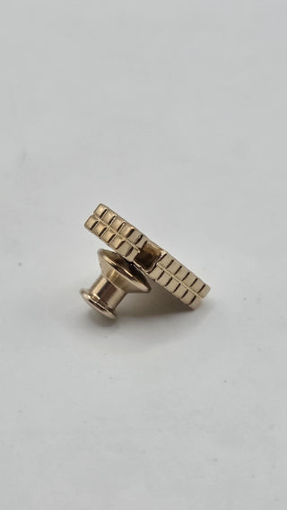 Chanel Gold-tone 2022 Interlocking CC Perfume Bottle Pin