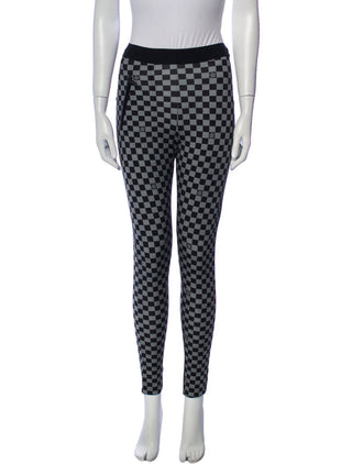 Louis Vuitton Black multicolor LV Monogram 2020 Skinny Leg Pants XS FR 34 sz