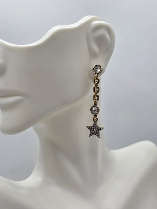 Christian Dior Gold-tone Crystal J'Adior Drop Earrings