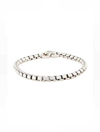 David Yurman Sterling Silver Box Chain Bracelet
