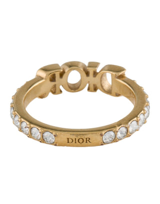 Christian Dior Gold-tone Dio(r)evolution Ring 6 sz