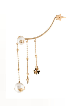 Christian Dior Faux Pearl Perles de Désir Single Ear Climber