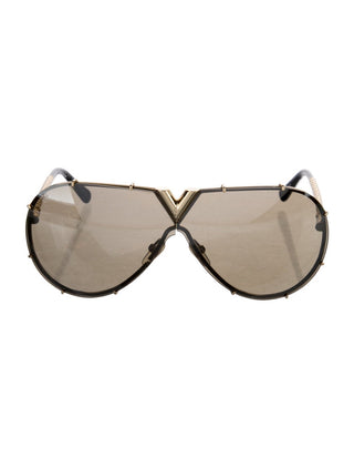 Louis Vuitton Gold-tone 2017 LV Drive Sunglasses