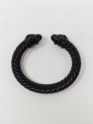 DAVID YURMAN Black Aluminum Renaissance Cable Cuff Bracelet