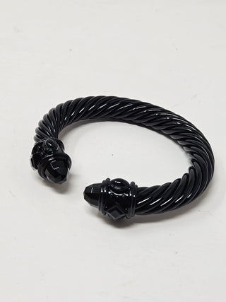 DAVID YURMAN Black Aluminum Renaissance Cable Cuff Bracelet