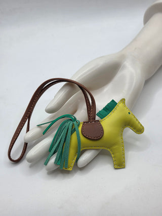 Hermès Yellow Milo GriGri Rodeo PM Bag Charm