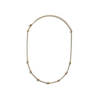 Chanel 2025 Interlocking CC Station Gold-tone Choker Necklace