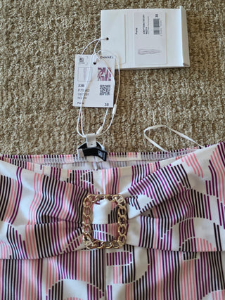 Chanel Multicolor CC Logo 2023 Skinny Leg Pants w/ Tags US6