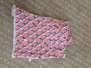 Chanel Pink Multicolor Interlocking CC Print 2018 Mini Shorts US6 FR38 sz