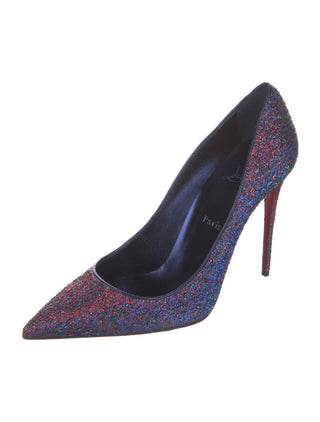 Christian Louboutin Multicolor Glitter Glitter Accents Pumps 40 sz