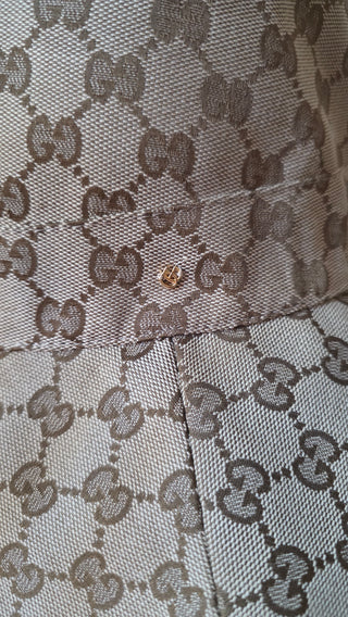 Gucci Beige GG Monogram oversized hat XS sz