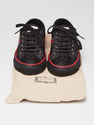 Gucci Black GG Canvas Off The Grid Low Top Sneakers 36.5 sz