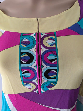 Emilio Pucci Multicolor long-sleeved Signature Print blouse S 38 4 sz