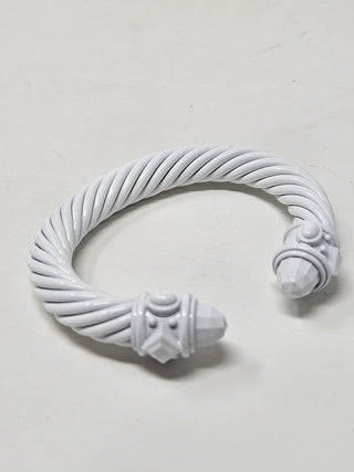 DAVID YURMAN white Aluminum Renaissance Cable Cuff Bracelet