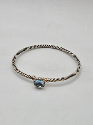 David Yurman Sterling Silver Topaz Petite Châtelaine Bracelet