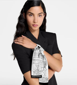Louis Vuitton Black White My LV Luggage Bandeau