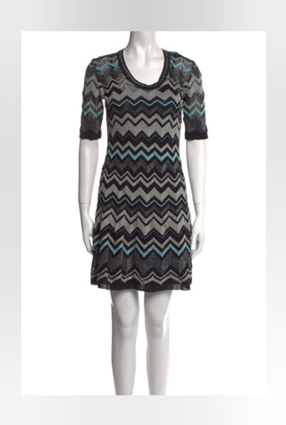 Missoni Blue multicolor striped summer dress XS sz w/Tags