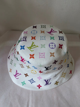 Louis Vuitton White LV x TM Reversible Superflat Bucket Hat