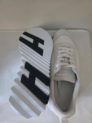 Hermès White Grey Bouncing Athletic Sneakers 40 sz