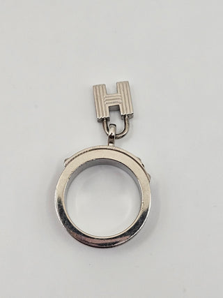 Hermès Silver-tone Box Kelly Cadena Scarf Ring